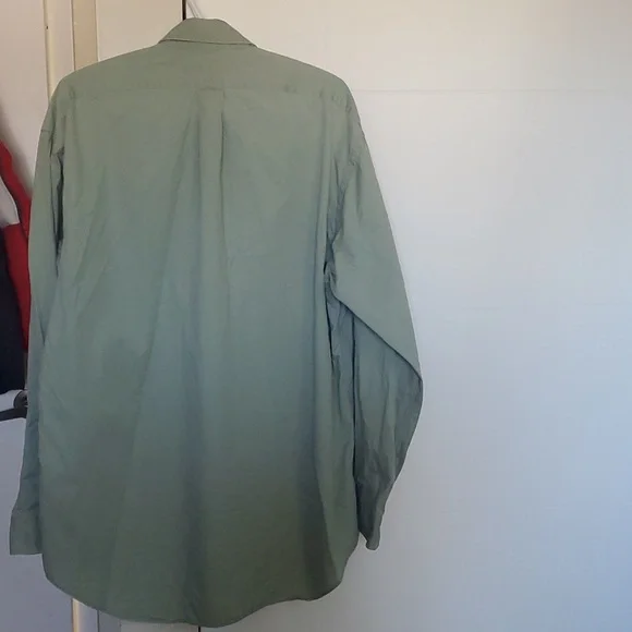 Ralph Lauren Size L Olive Green Button Down Shirt - Picture 8 of 8